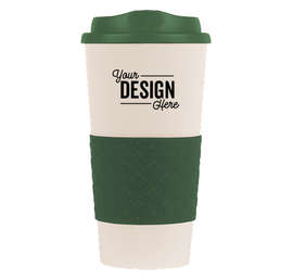 16 oz. Rubber Grip To Go Coffee Cup - Color: Hunter Green