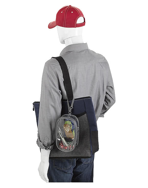 Clear Recycled TPU Hanging Accessory Pouch