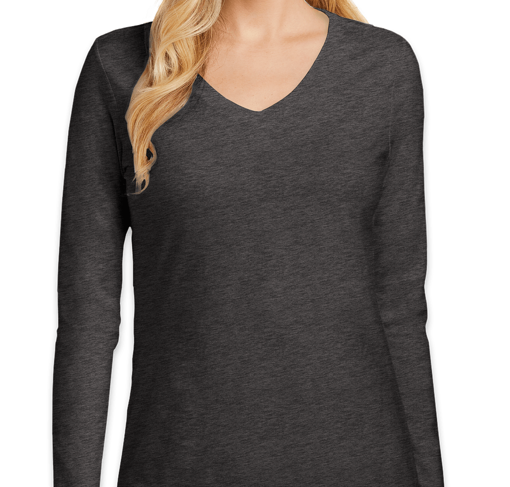 District Women's V.I.T. Long Sleeve V-Neck T-shirt-default
