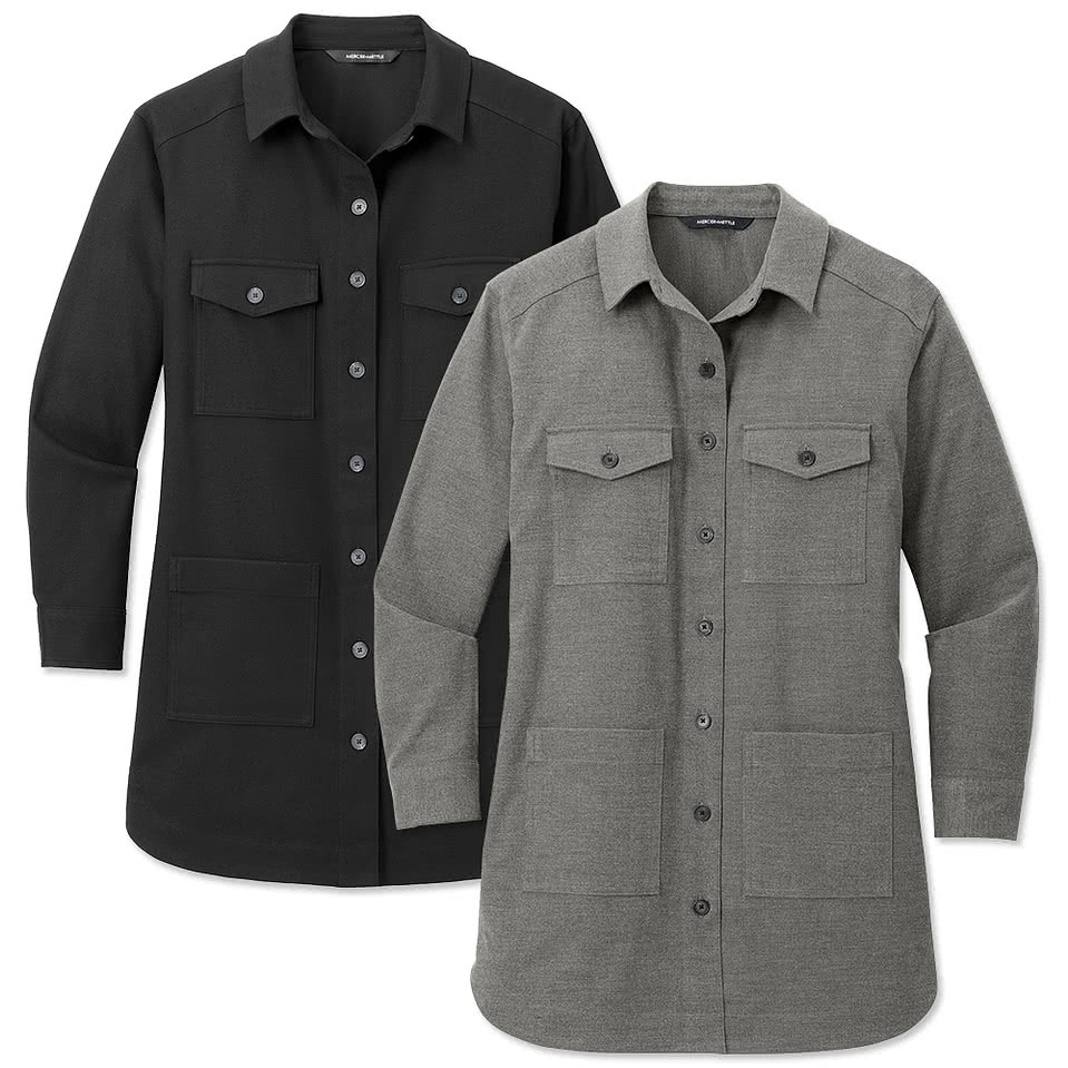 Mercer+Mettle Women’s Twill Long Sleeve Shirt Jacket