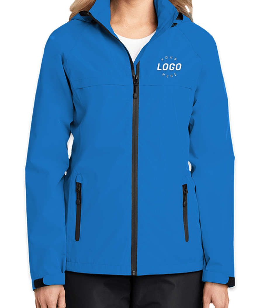 Port Authority Women's Torrent Waterproof Rain Jacket - Printed in Direct Blue
