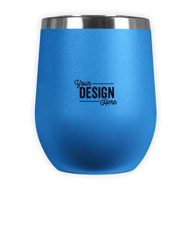 Laser Etched 12 oz. Insulated Tumbler Gift Set - Color: Process Blue