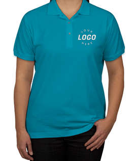 Port Authority Women's Silk Touch Polo - Color: Turquoise