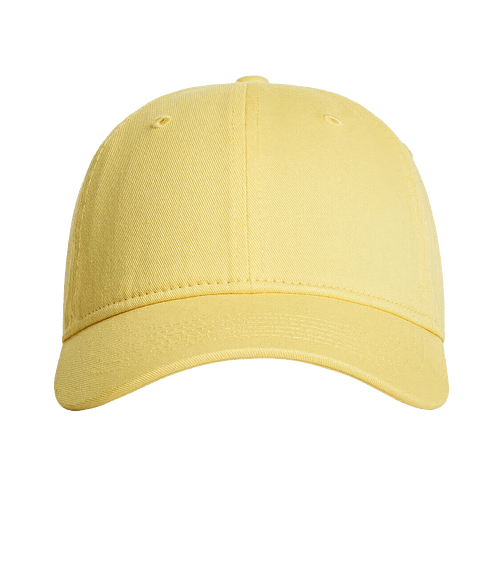 Comfort Colors Coastal Washed Twill Baseball Hat in Butter