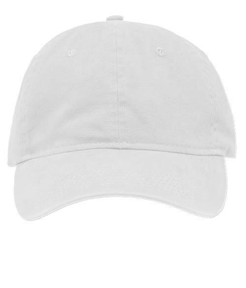 Sportsman Cotton Canvas Six Panel Baseball Hat in Chino White