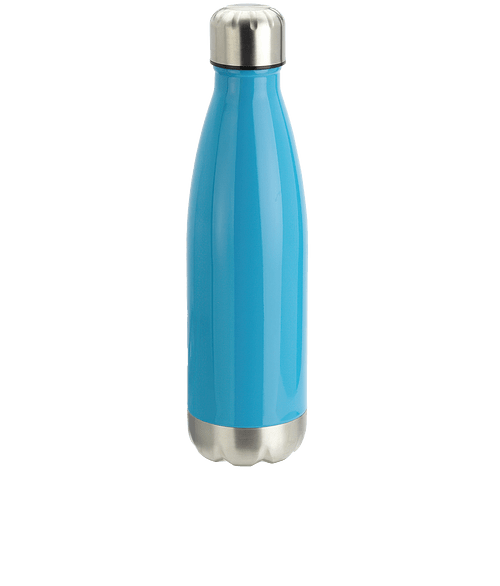 Full Color 17 oz. Prism Stainless Steel Insulated Water Bottle in Aqua Blue