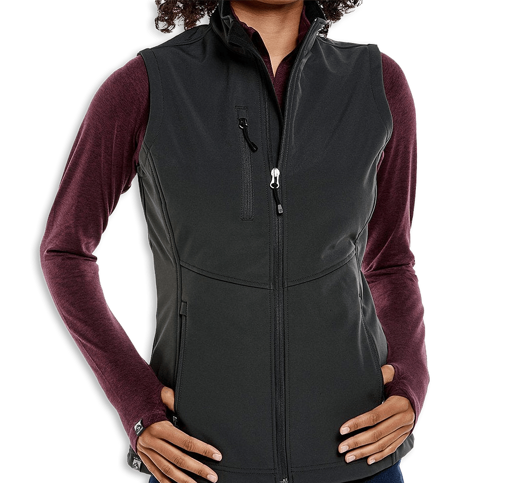 Storm Creek Women's Trailblazer Recycled Soft Shell Vest - Printed-default