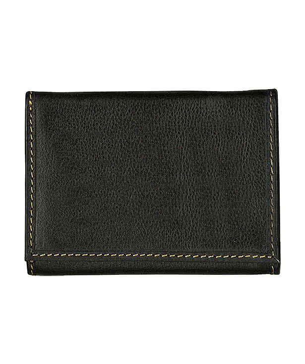 Debossed Andrew Philips Contrast Stitch Tri-Fold Wallet