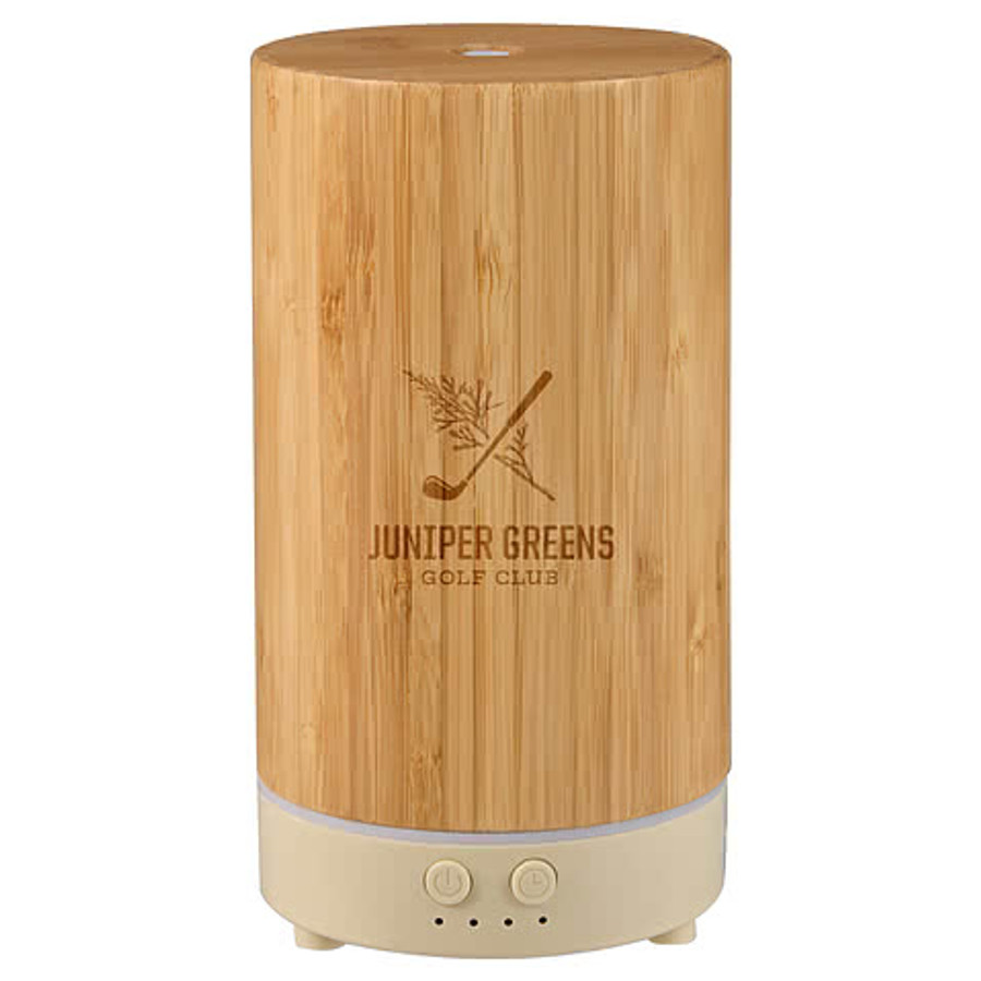 Laser Engraved Wellable Bamboo Essential Oil Diffuser in Natural