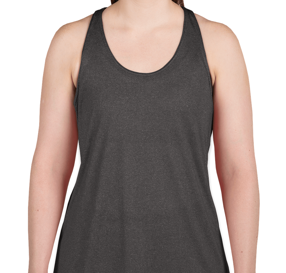 Badger Women's Heather Performance Racerback Tank-default