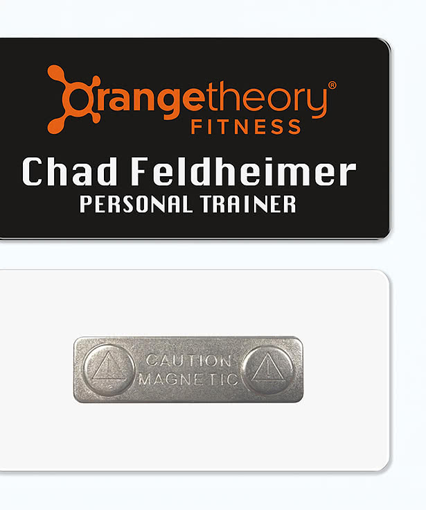 1.5" x 3" Name Badge - Magnet Back