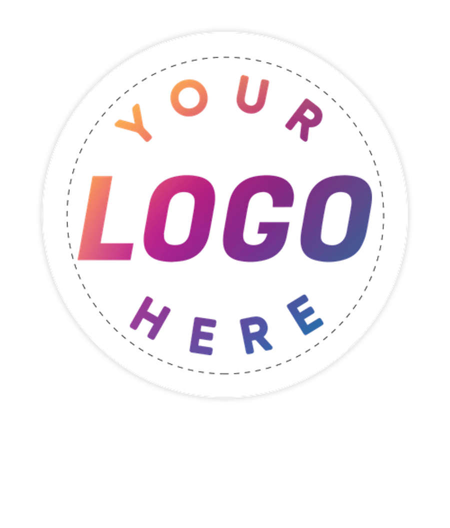 Full Color 2" Circle Roll Labels (Roll of 500) in White