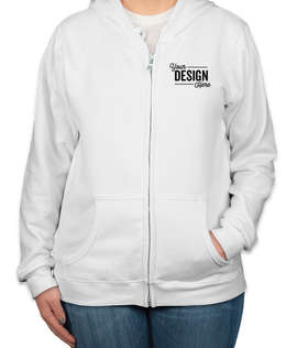 Canada - Gildan Women's Zip Hoodie - Color: White