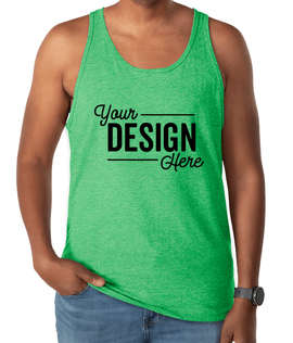 Bella + Canvas Tri-Blend Tank - Color: Green Tri-Blend