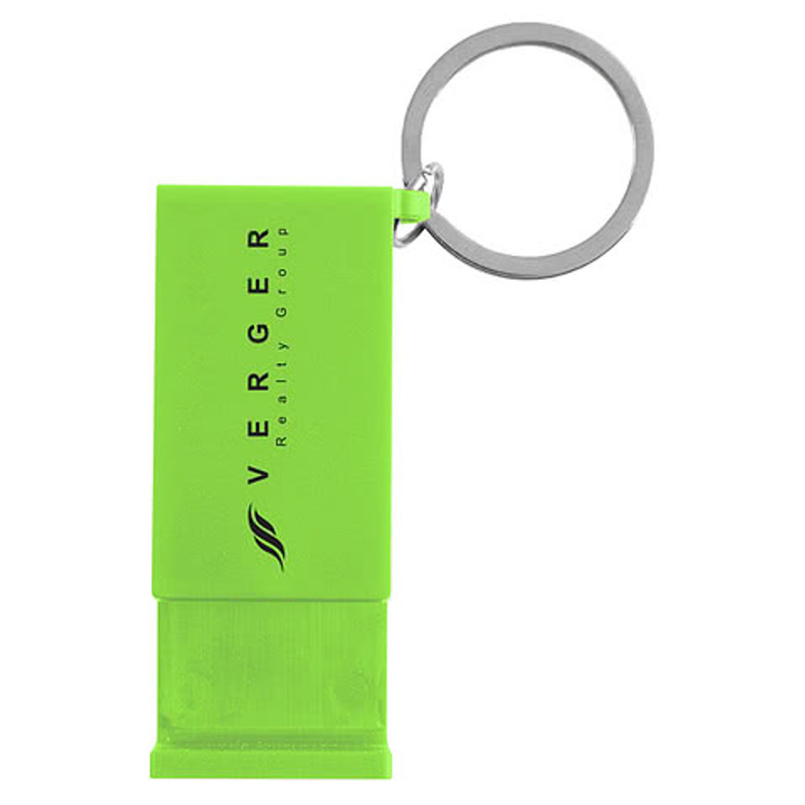 Recycled Clip Phone Stand Keychain in WHITE