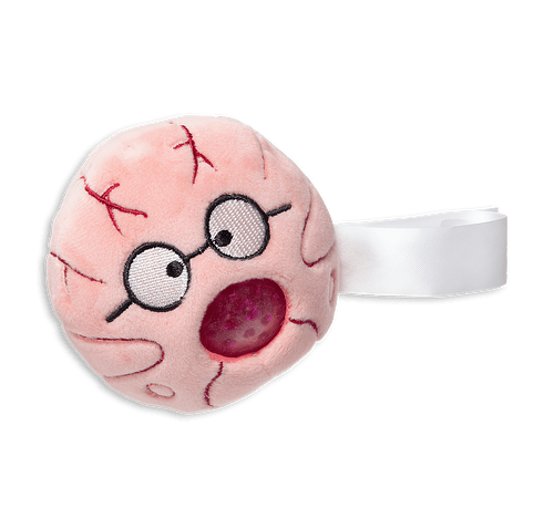 Stress Busters Brain Plush Gel Stress Reliever in Dark Pink