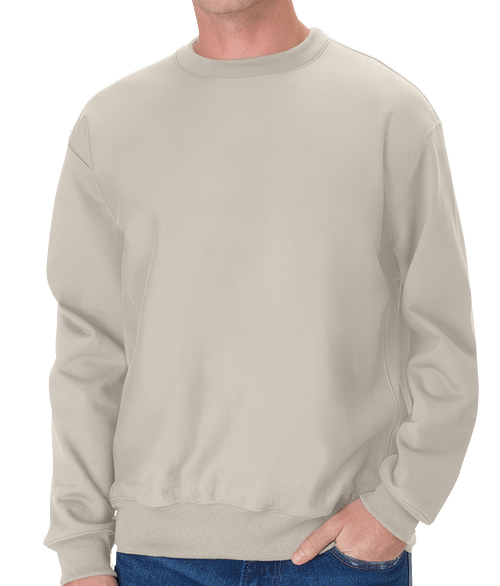 Hanes Beefy Sweats Heavyweight Crewneck Sweatshirt in Sand