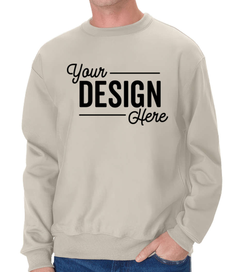 Hanes Beefy Sweats Heavyweight Crewneck Sweatshirt in Sand