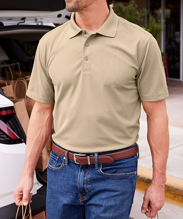 Port Authority Dry Zone Grid Performance Polo