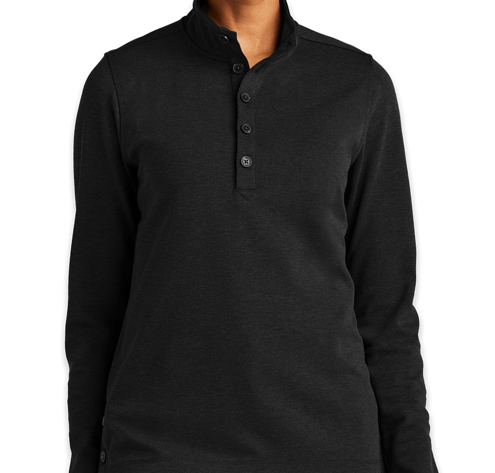 Brooks Brothers Women’s Mid-Layer Stretch Half Button Sweatshirt-default