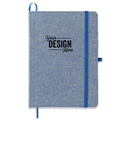 Recycled Cotton Bound Notebook - Blue
