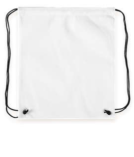 Promotional Non-Woven Drawstring Bag - Color: White