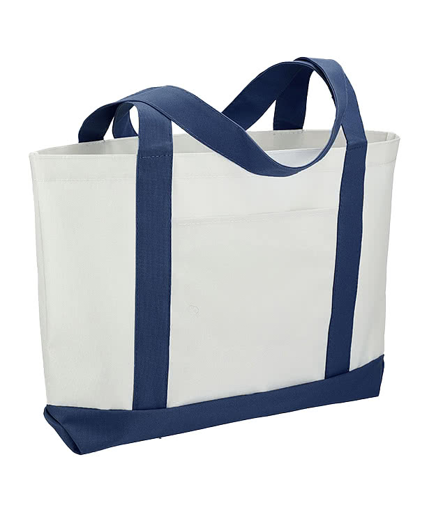 Full Color Large Poly Canvas Tote Bag