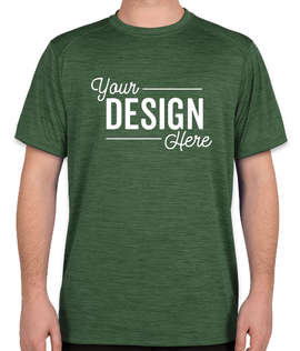 Augusta Tonal Heather Performance Shirt - Color: Dark Green