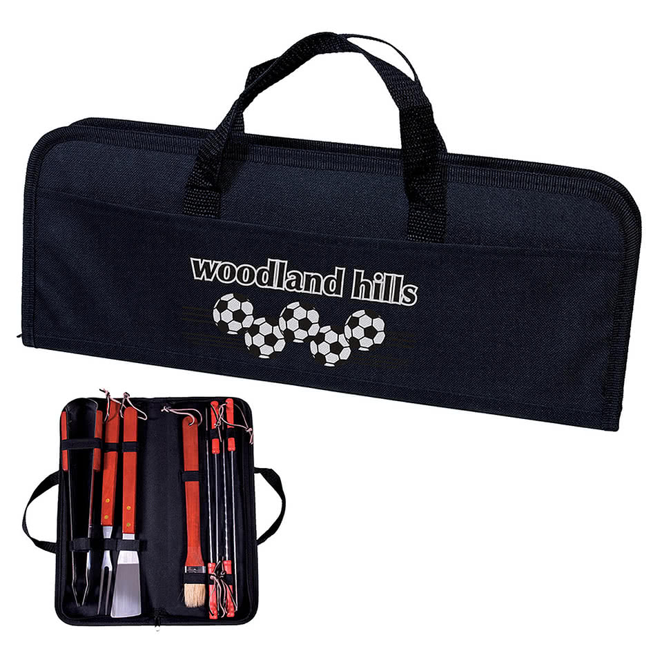 8-Piece BBQ Set with Zippered Case