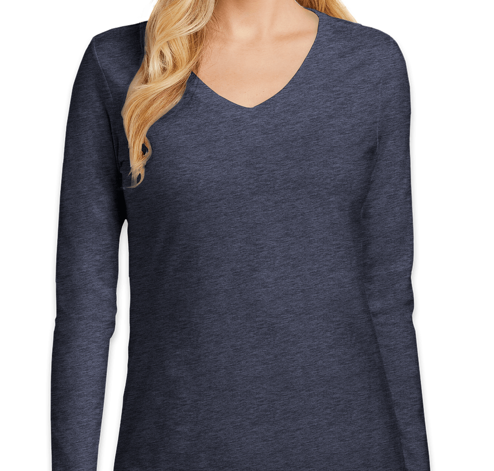 District Women's V.I.T. Long Sleeve V-Neck T-shirt-default