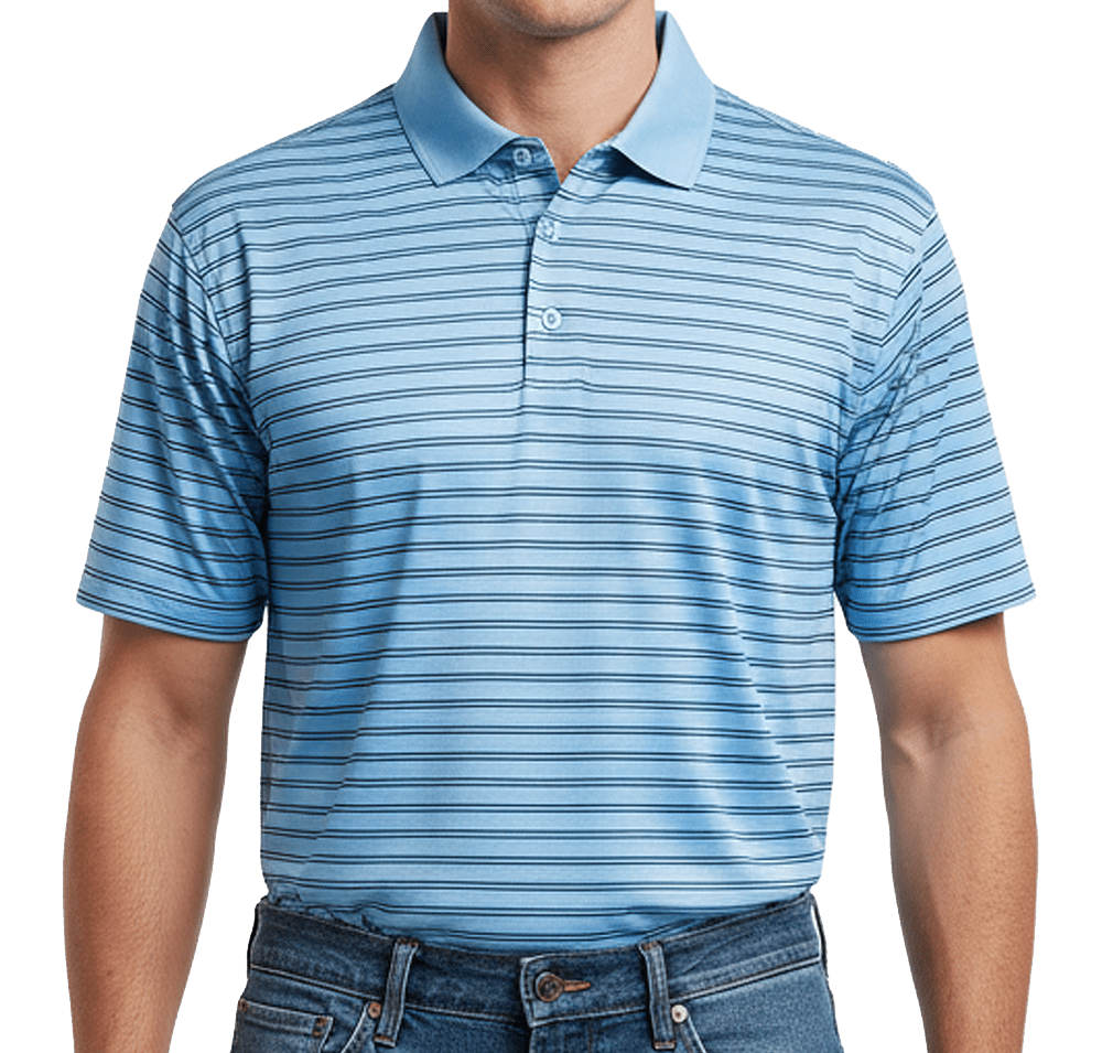 Burnside Recycled Striped Polo-default