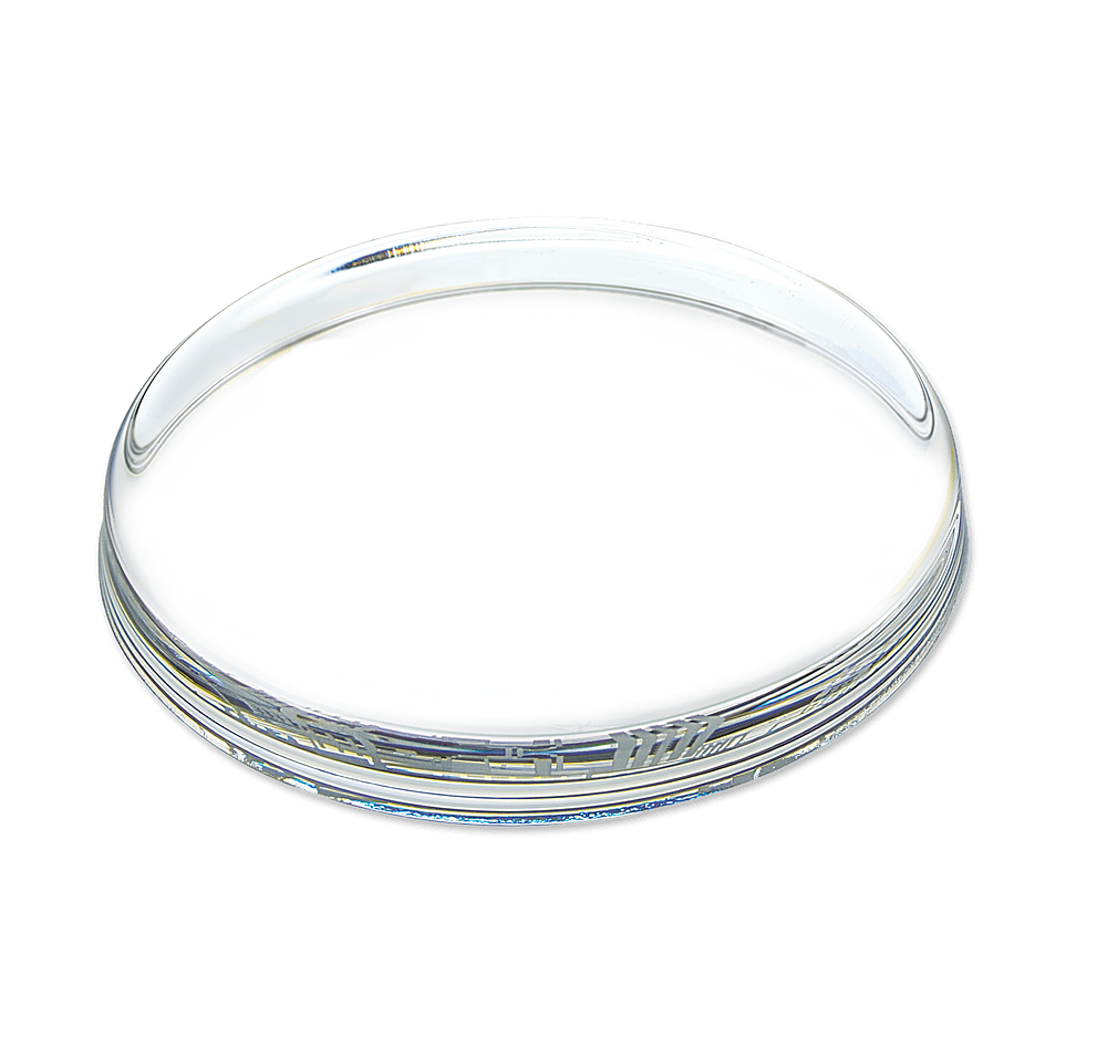 Laser Engraved Oval Paperweight-default