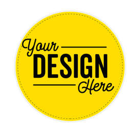 One Way Shopping 12" Circle Floor Decal - Color: Yellow