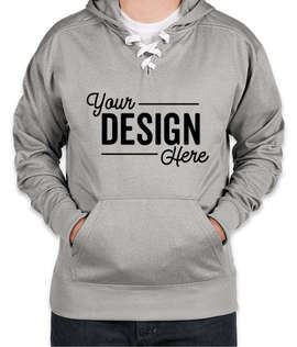 J. America Performance Hockey Pullover Hoodie - Color: Athletic Heather