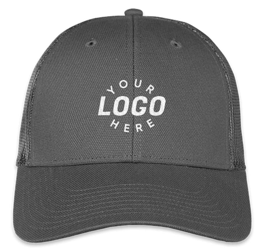 CornerStone Canvas Trucker Hat in Charcoal