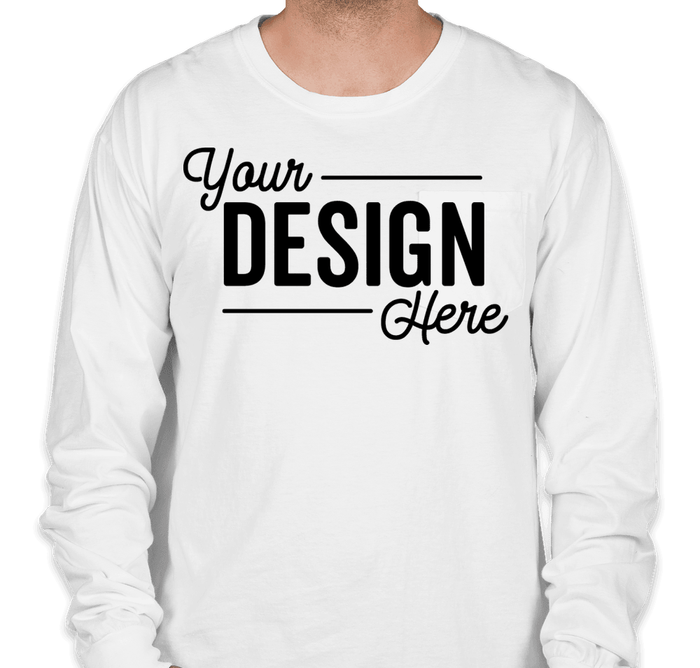 Design Comfort Colors Long Sleeve Pocket T-Shirt Online at
