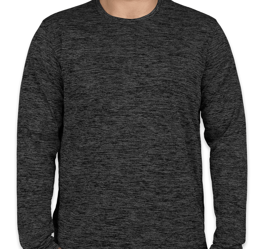 Sport-Tek Electric Heather Long Sleeve Performance Shirt-default