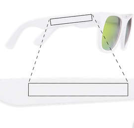 Promotional Mirrored Sunglasses - Color: Yellow Tint