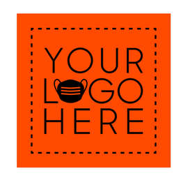 Customized Full Color 12" Square Floor Decal - Color: Orange