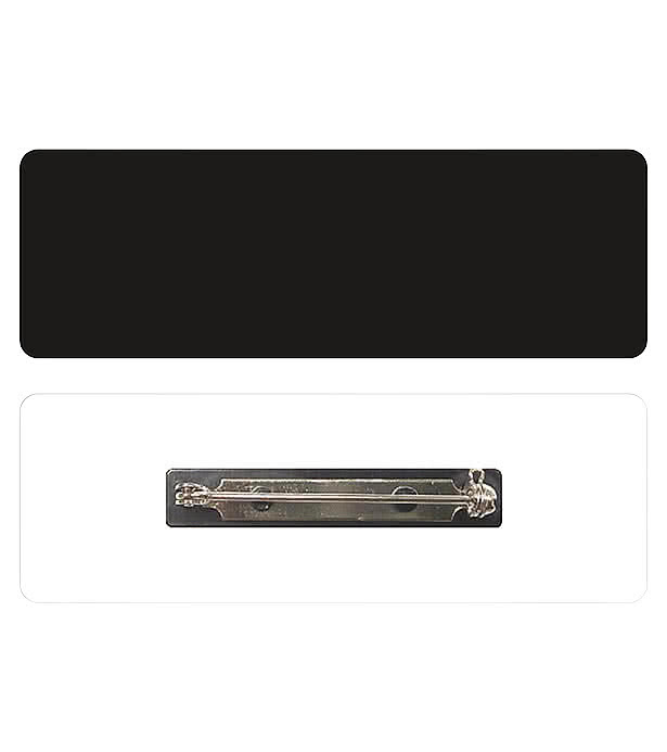 1" x 3" Name Badge - Pin Back
