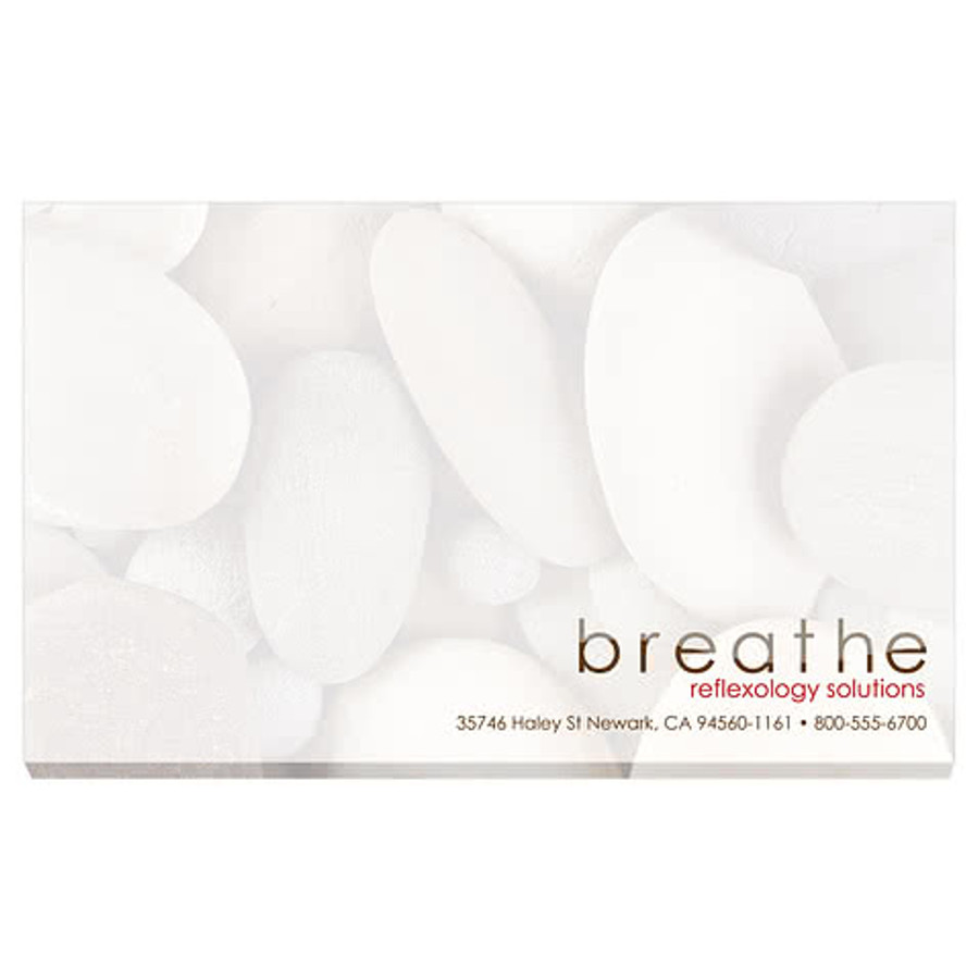 Full Color Souvenir Sticky Note - 5" x 3" - 25 sheets/pad (Case of 500) in White