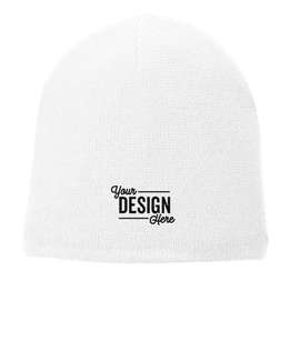 Port & Company Acrylic Fleece Lined Beanie - Color: White