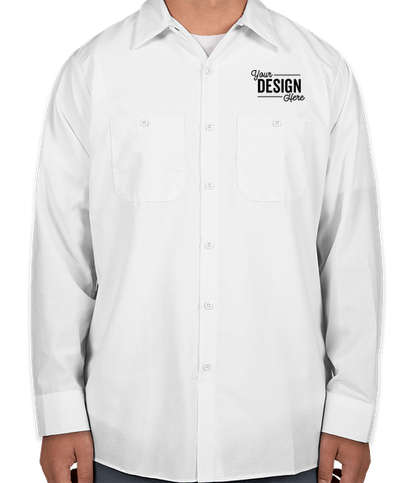 Canada - Red Kap Long Sleeve Industrial Work Shirt - White