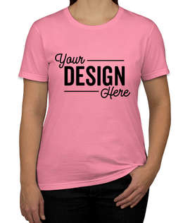 Canada - Anvil Women's Jersey T-shirt - Color: Charity Pink