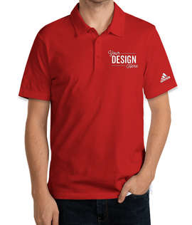 Adidas Recycled Blend Polo - Color: Power Red