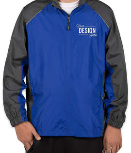 Core 365 Colorblock Lightweight Full Zip Jacket - Color: True Royal / Carbon