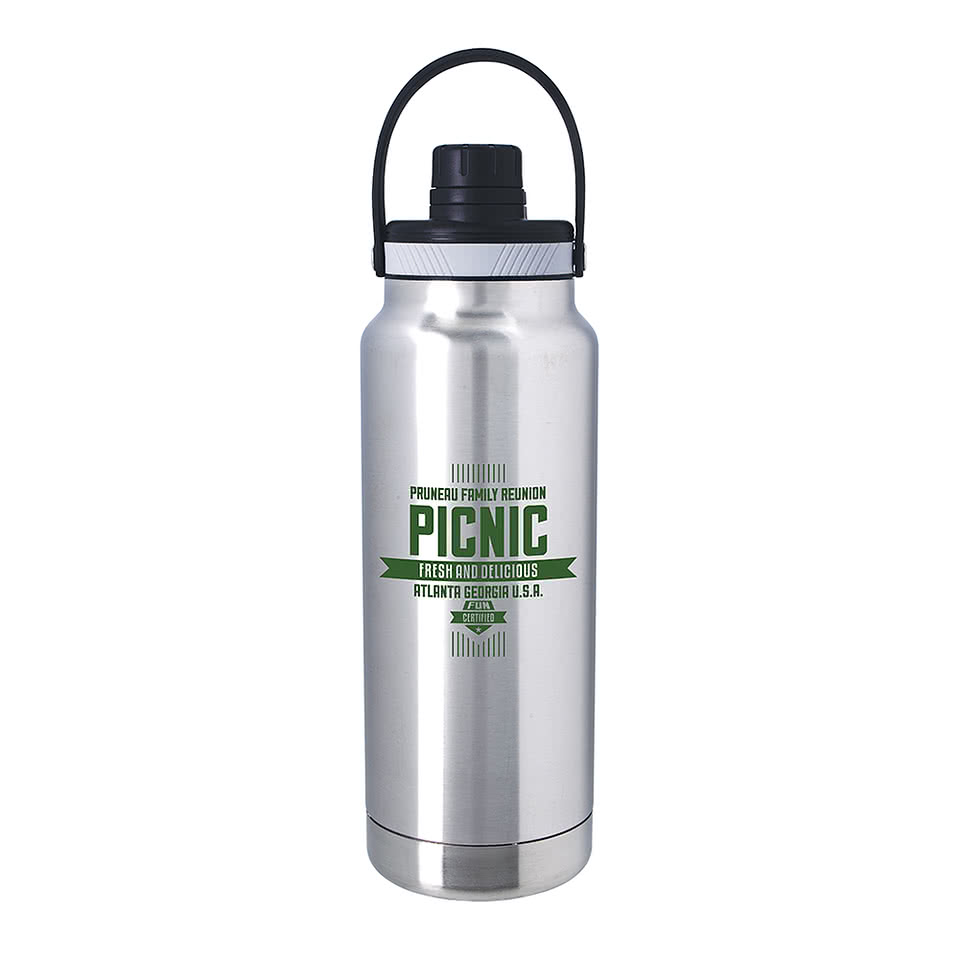 Full Color 33 oz. Energetic Sport Water Bottle with Hanger