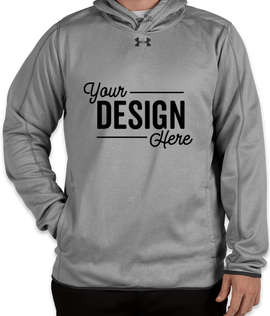 Under Armour Double Threat Armour Fleece® Hoodie - Color: True Gray Heather / Stealth Gray