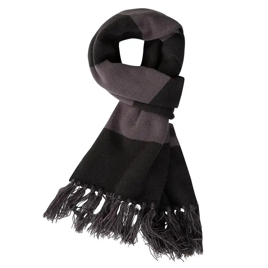 Sport-Tek Spectator Scarf with embroidered logo and fringe detail