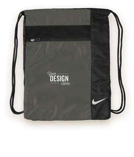 Nike Drawstring Bag - Color: Dark Grey / Black